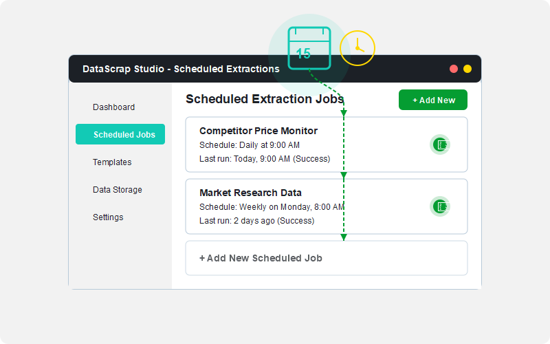Schedule Recurring Extractions
