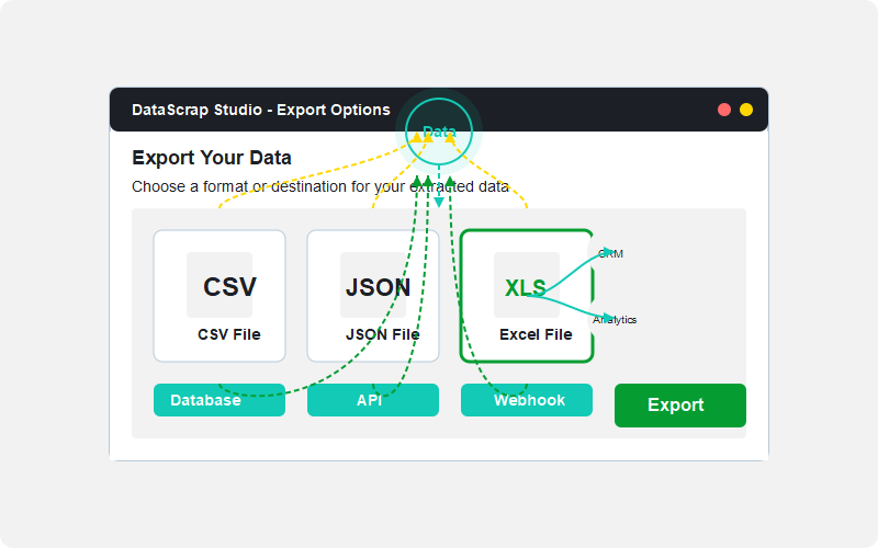 Export to Any Format or Tool